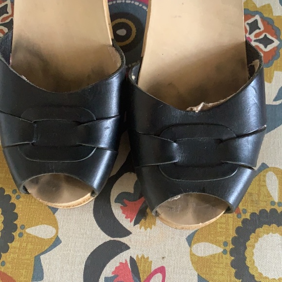 Swedish Hasbeens Peep Toe Super High- EUC! - Picture 7 of 9